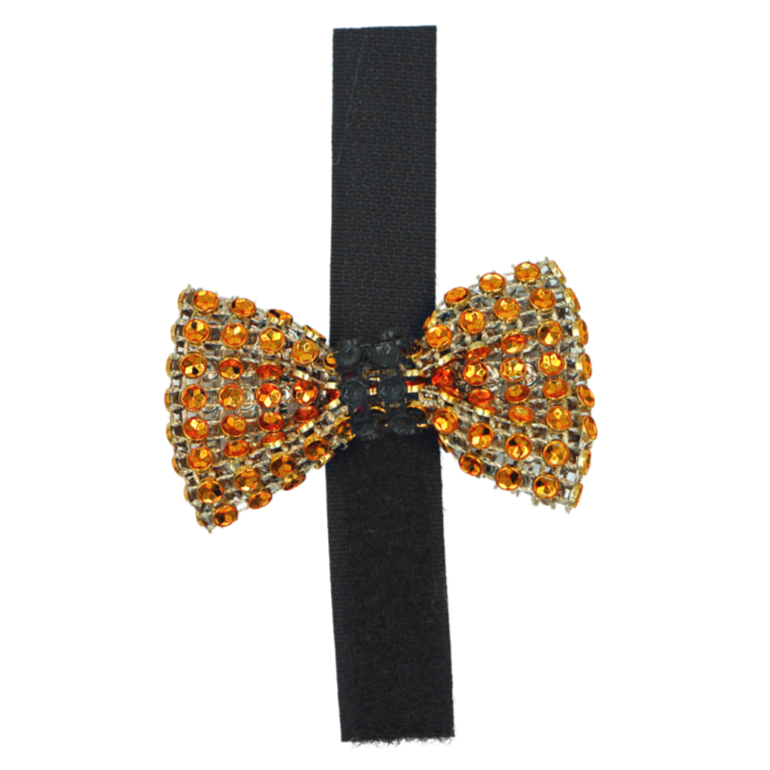 GG109XV | 50-100 Velcro Halloween Dog Cat 1" Bows in Jar