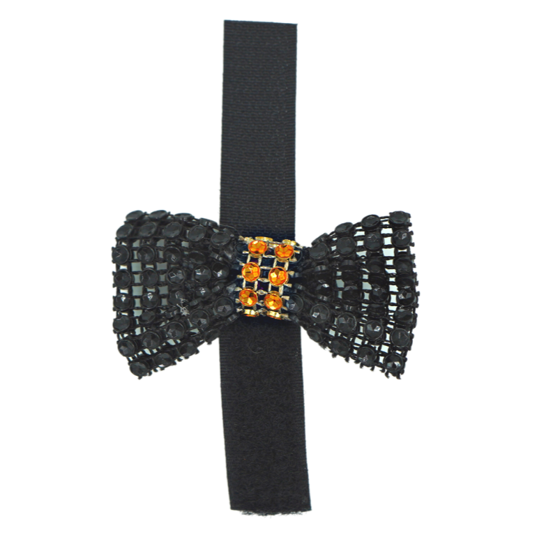 GG109XV | 50-100 Velcro Halloween Dog Cat 1" Bows in Jar