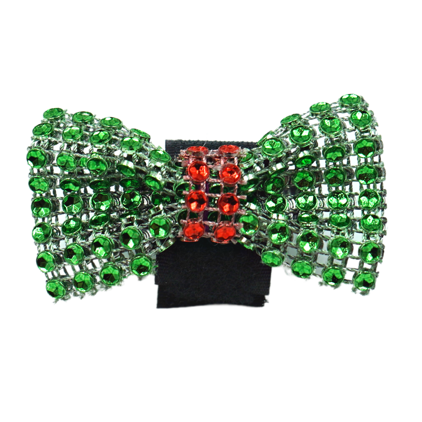 GG110XV | 50-100 Christmas Bling Velcro Dog Bows in a Jar