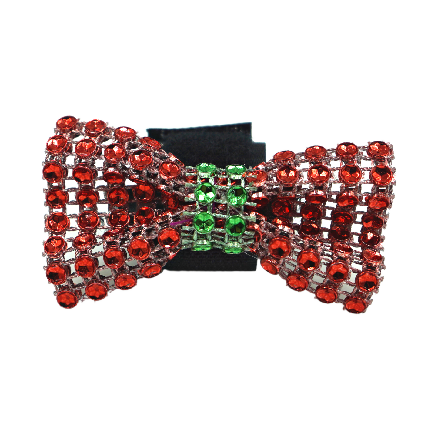 GG110XV | 50-100 Christmas Bling Velcro Dog Bows in a Jar