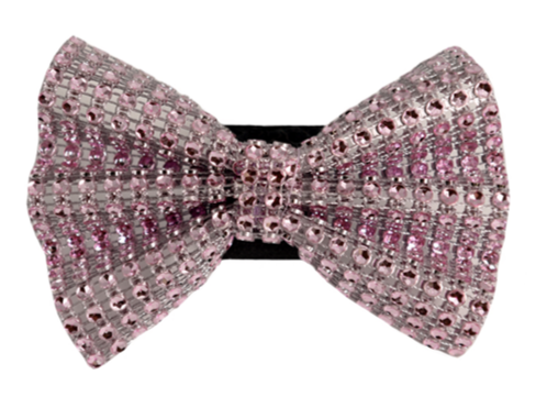 GG107VV | 50-100 Dog Cat Bows on Velcro Fastener - Bling 2"